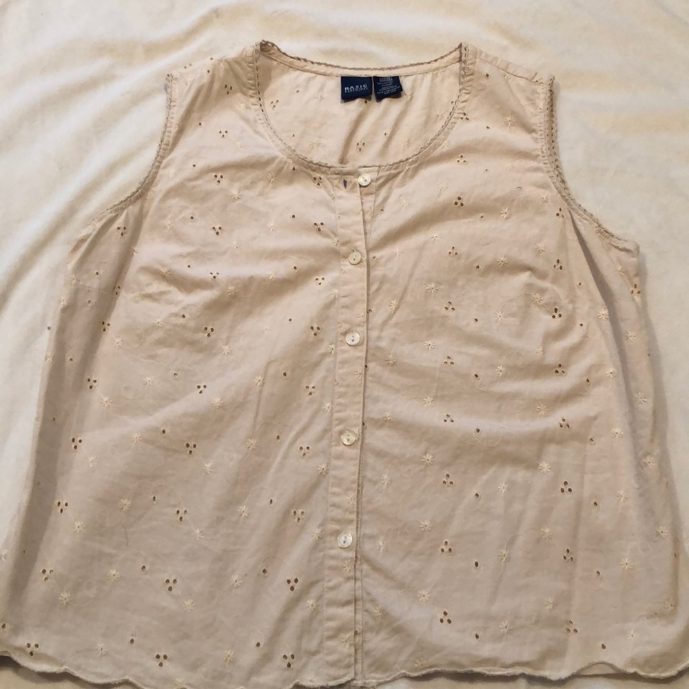 Cream/beige Basic Editions blouse